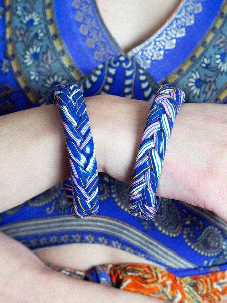 Coppia di Bangle Intrecciati - Small - Ø 6.5 cm (2)