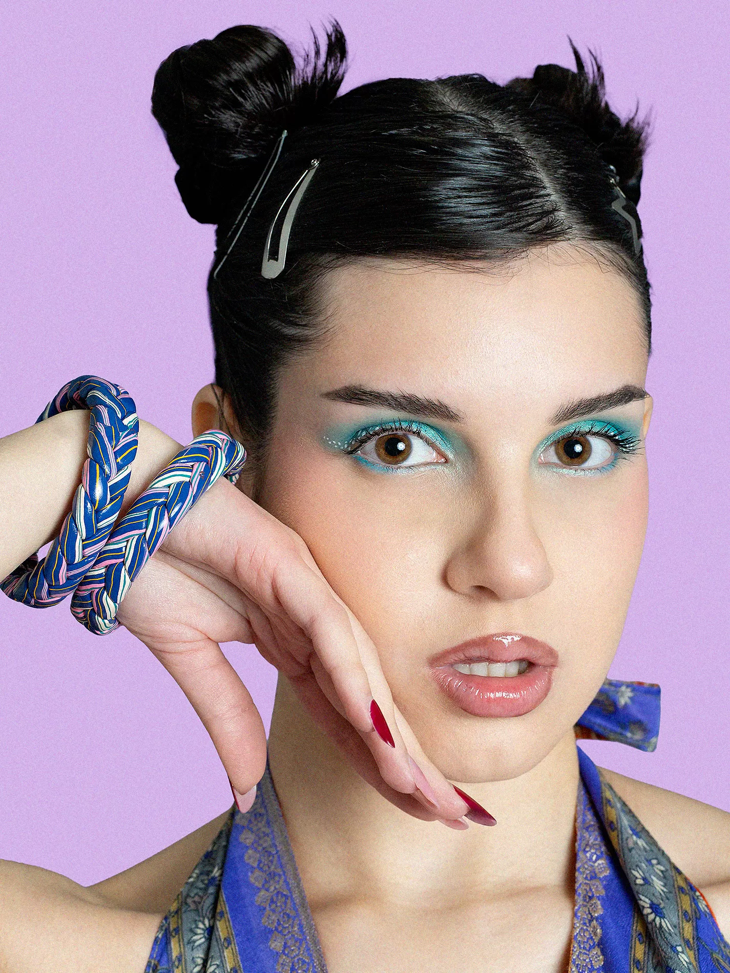 Coppia di Bangle Intrecciati - Small -  Ø 6.5 cm