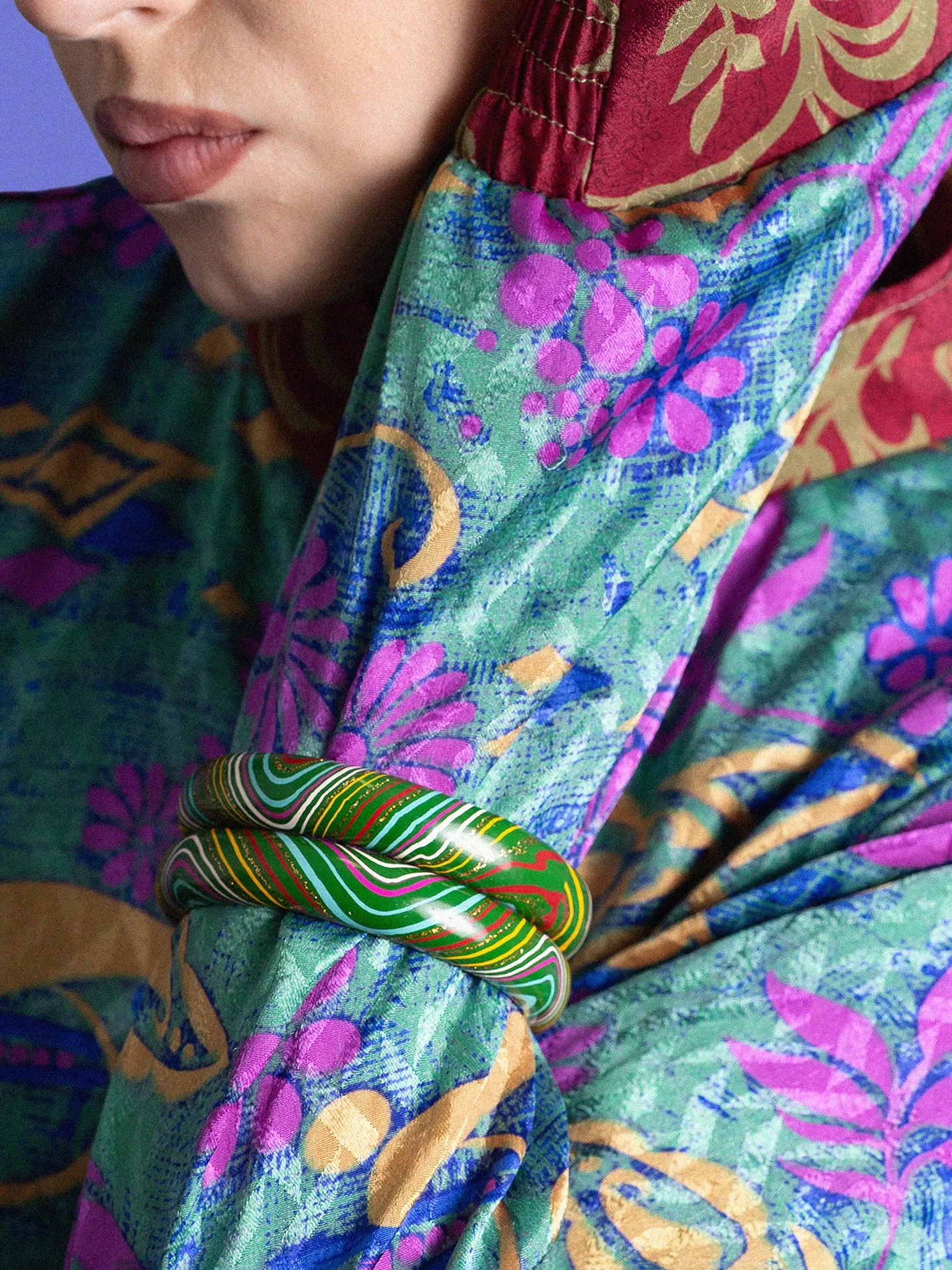 Coppia di Bangle Lisci e Larghi - Large -  &Oslash; 7 cm