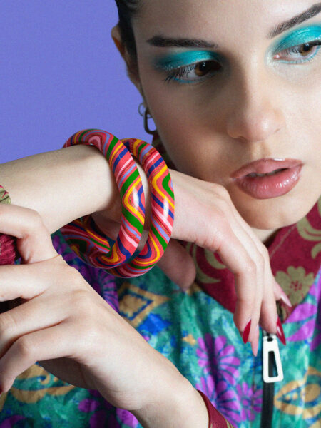 Coppia di Bangle Lisci e Larghi - Large -  &Oslash; 7 cm