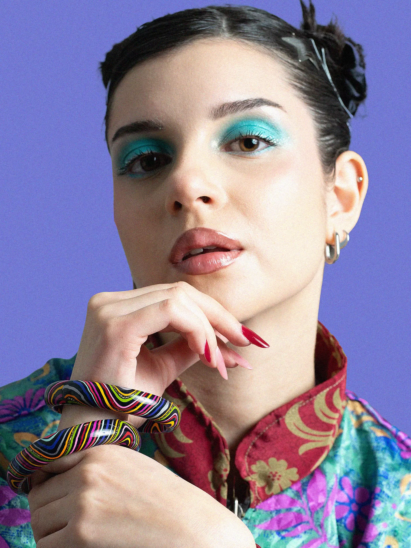 Coppia di Bangle Lisci e Larghi - Large -  Ø 7 cm