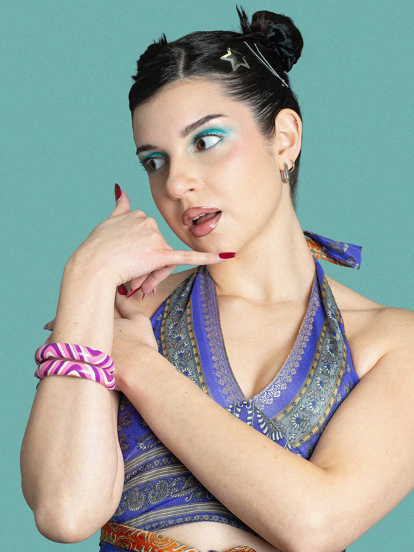 Coppia di Bangle Lisci e Larghi - Small -  &Oslash; 6.5 cm