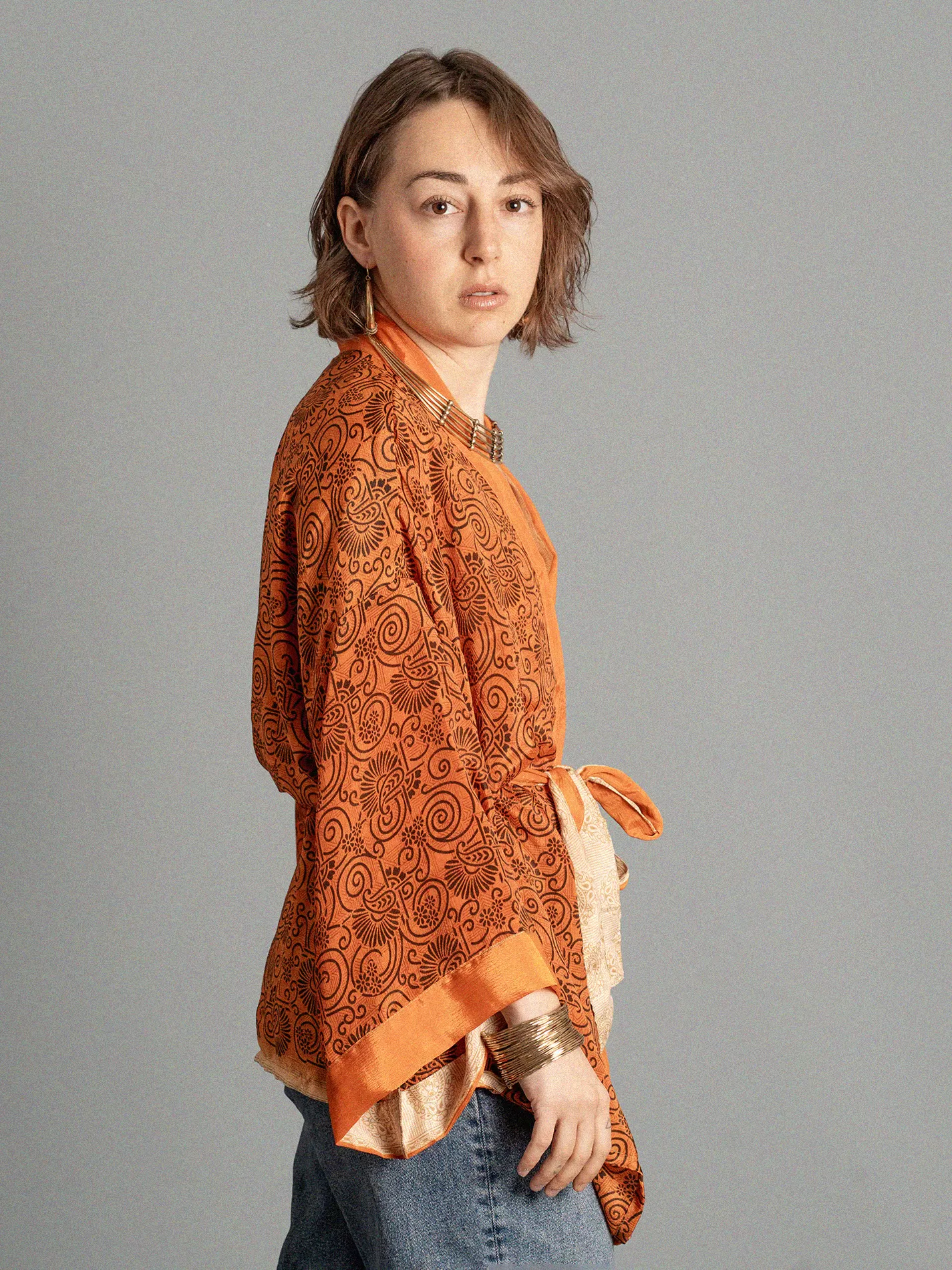 Kimono corto arancione - Kerala