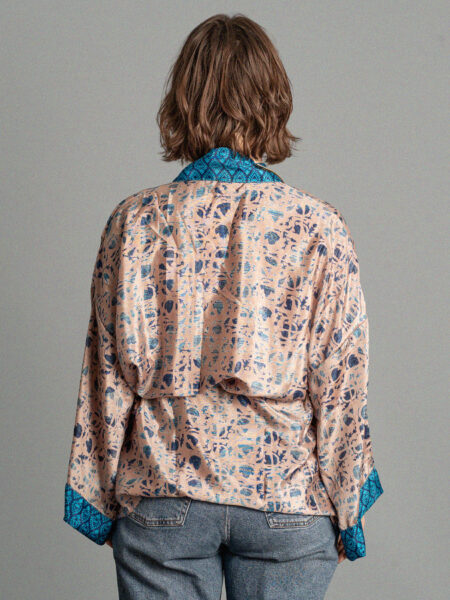 Kimono corto blu - Kerala (5)