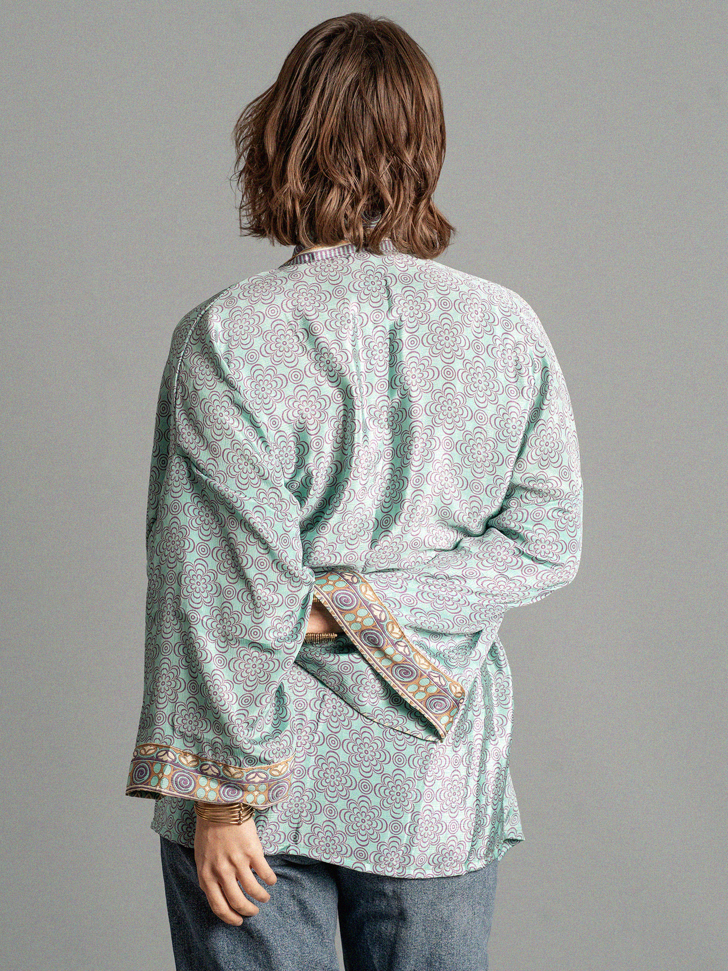 Kimono corto celeste - Kerala