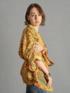 Kimono corto giallo e verde - Kerala