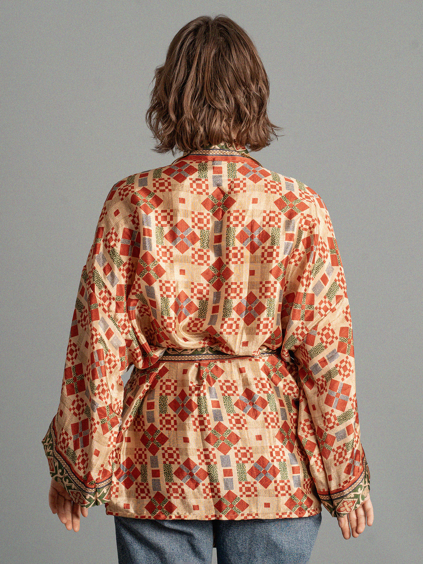 Kimono corto quadri - Kerala