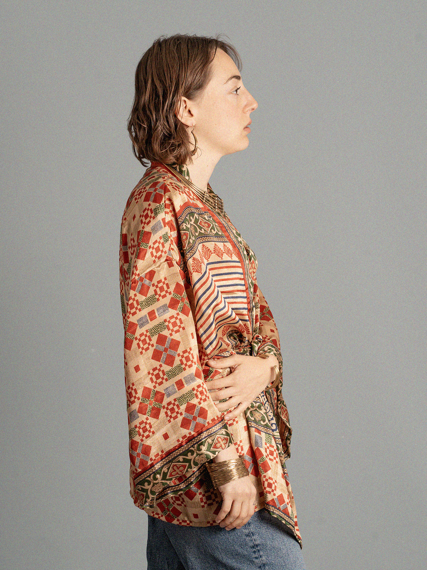 Kimono corto quadri - Kerala