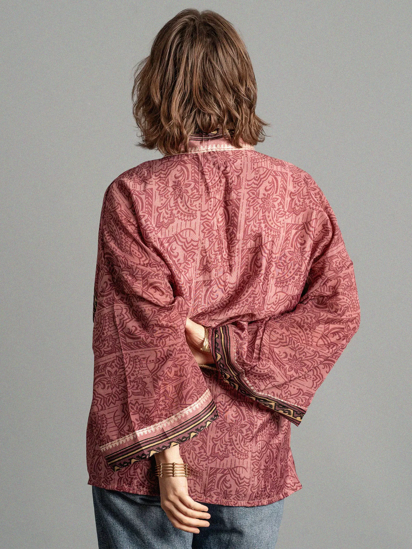 Kimono corto rosso ribes - Kerala