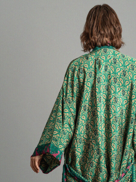 Kimono corto verde - Kerala (2)