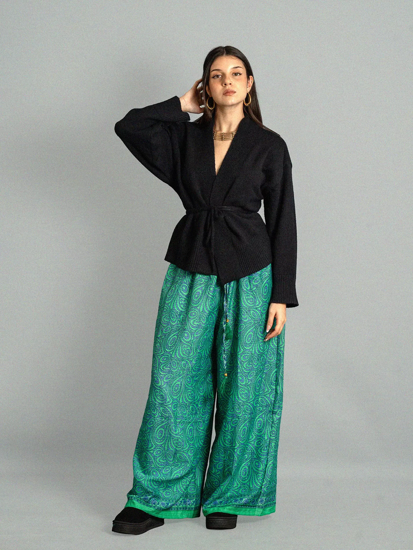 Pantalone LXL azzurro e verde - Gurgaon