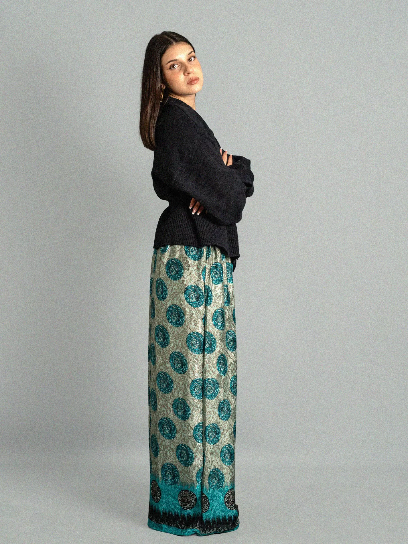 Pantalone LXL cerchi azzurri - Gurgaon