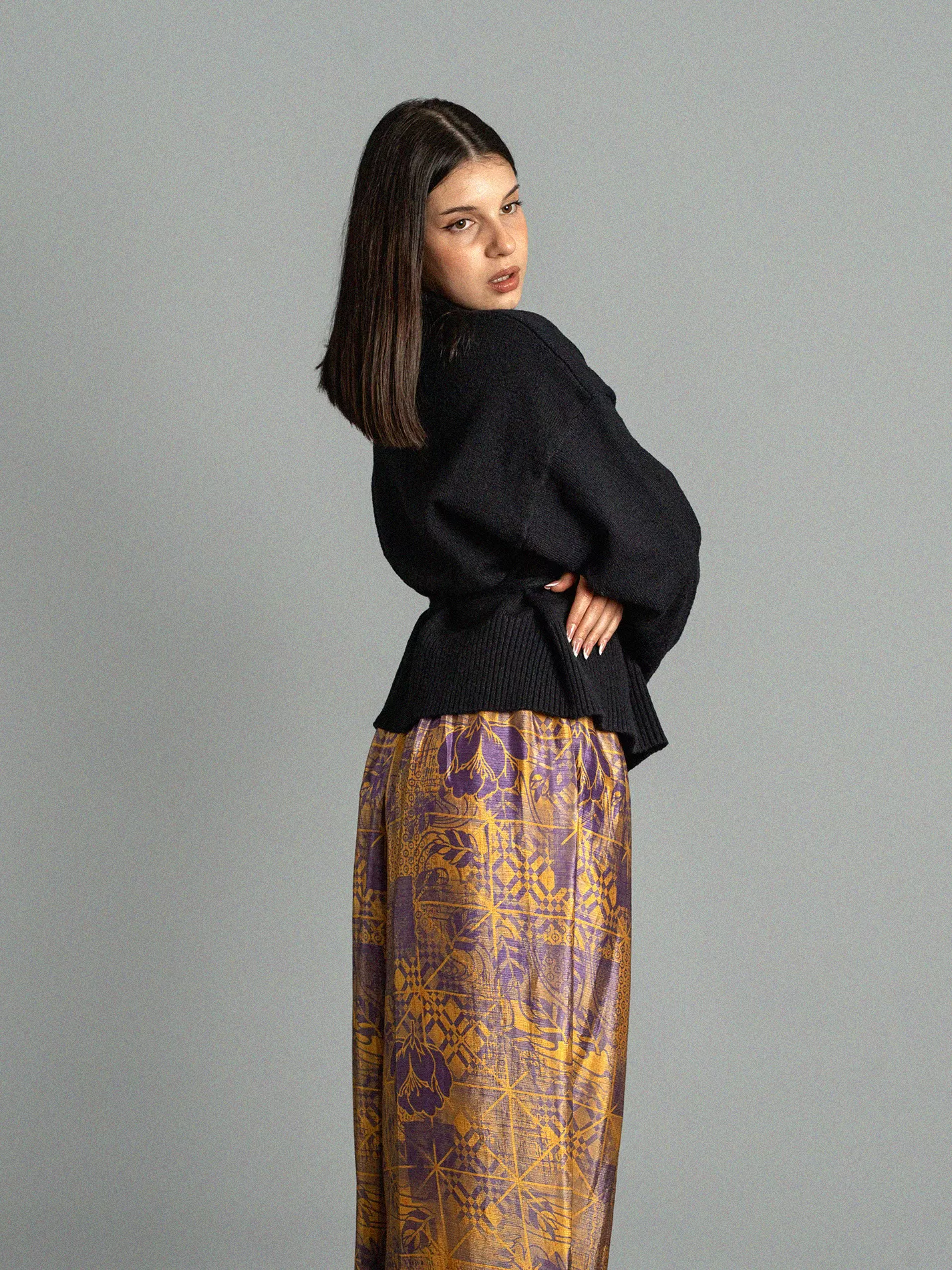 Pantalone LXL giallo e viola - Gurgaon