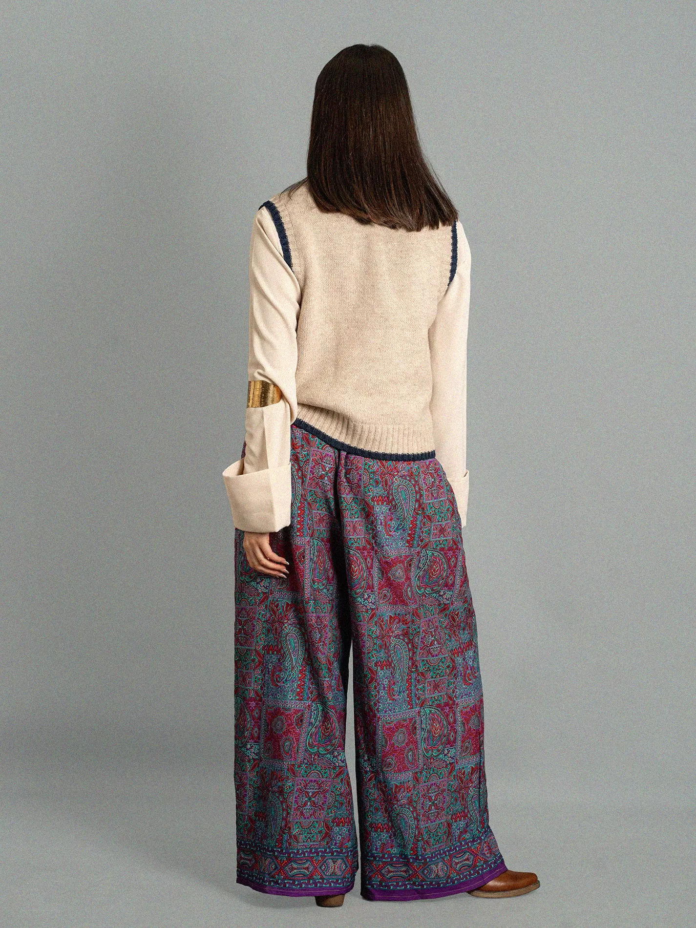 Pantalone SM blu e rosso - Gurgaon