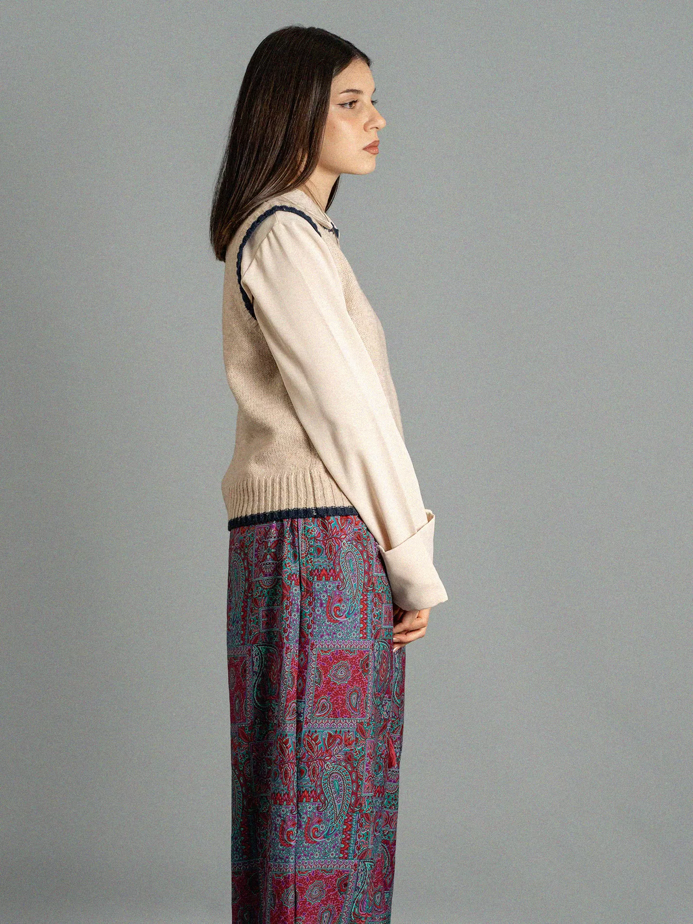 Pantalone SM blu e rosso - Gurgaon