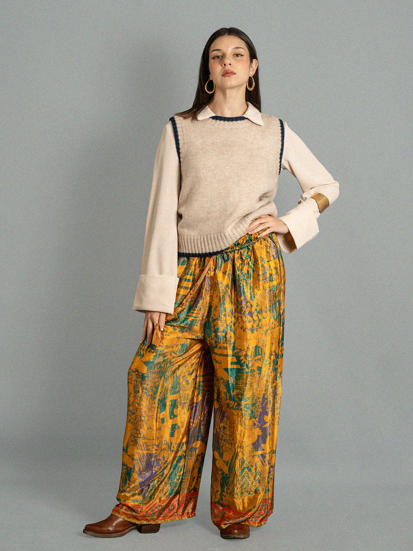 Pantalone SM giallo e verde - Gurgaon