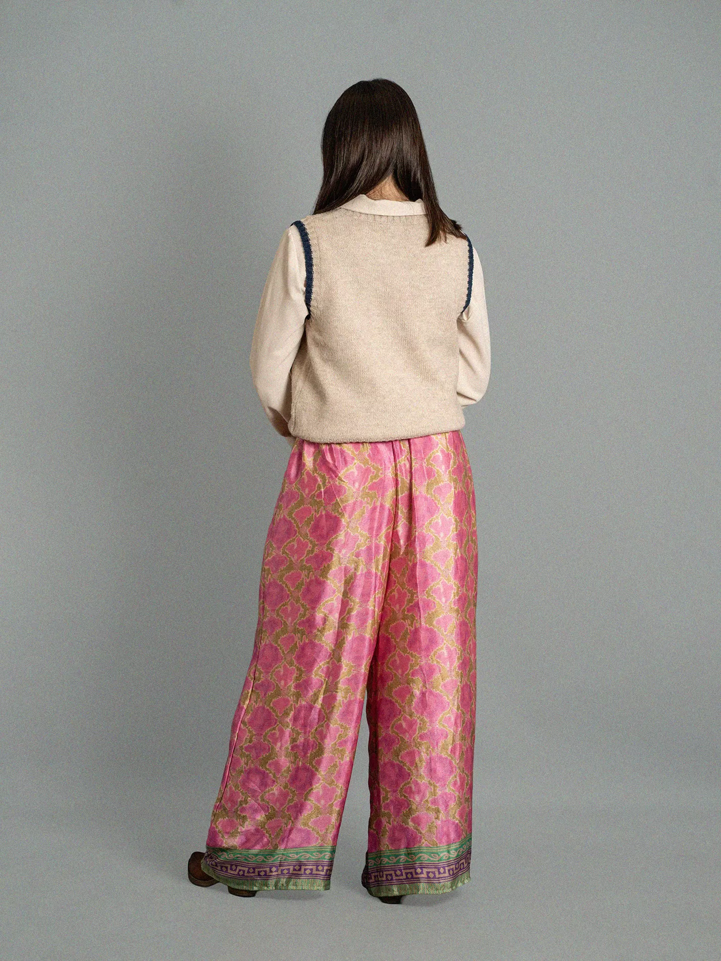 Pantalone SM rosa e oro - Gurgaon