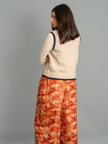 Pantalone SM sfumature rosse - Gurgaon (2)