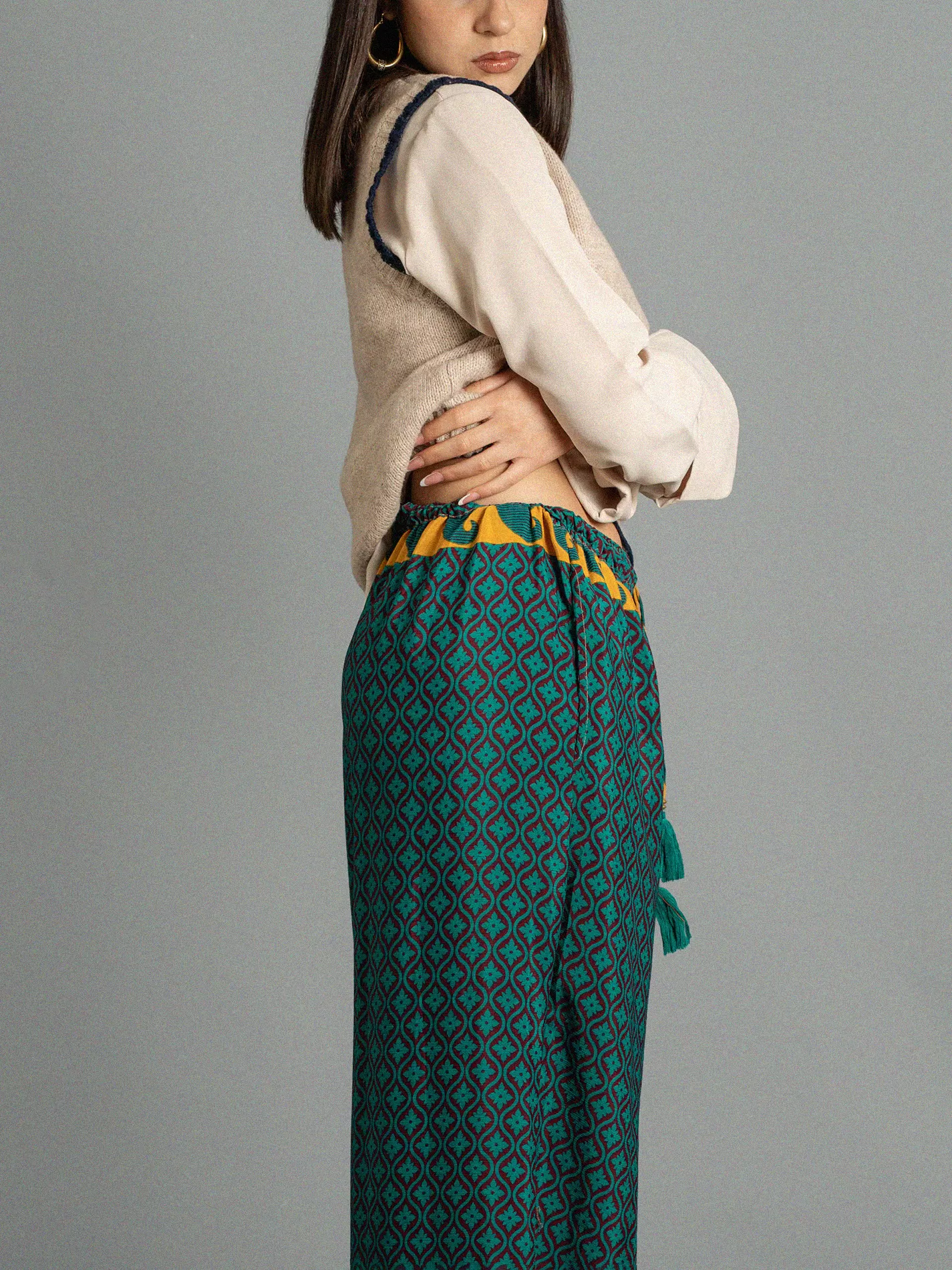 Pantalone SM verde e viola - Gurgaon