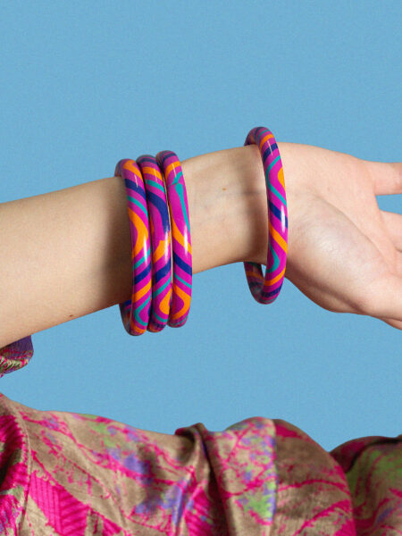 Poker di Bangle Lisci e Sottili - Small - Ø 6.5 cm (10)