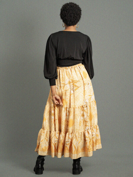 Gonna lunga giallo - Bikaner (2)